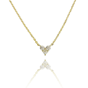 שרשרת לב יהלום עדינה